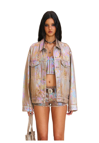 Wild Continent Handcrafted Oversized Denim Jacket