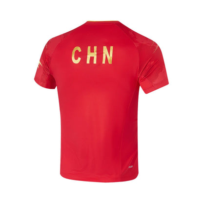 Li-Ning Ping Pong Series Quick-Dry Sports T-Shirt - China Team 2024 Paris Olympics Ping Pong Uniform