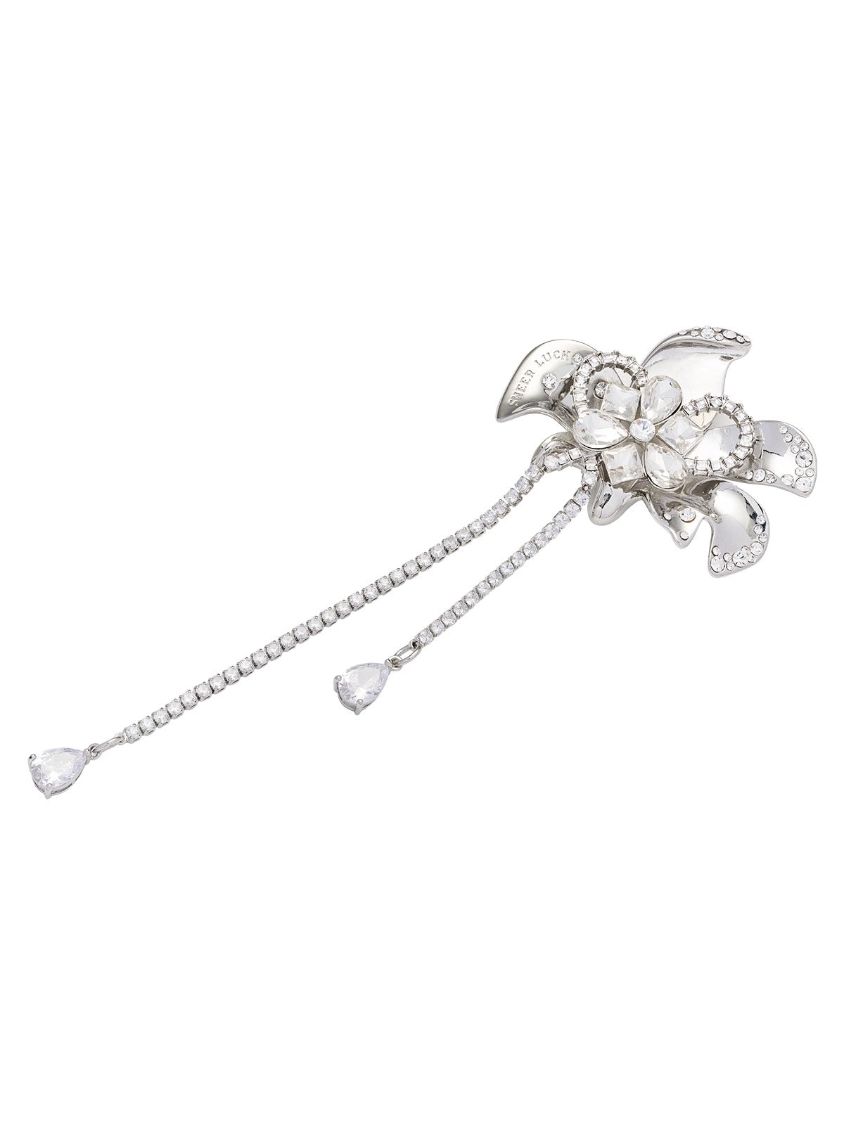 Floral Zircon Blossom Brooch