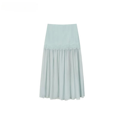 Ethereal Layered Ruffle Camisole &amp; Midi Skirt Set