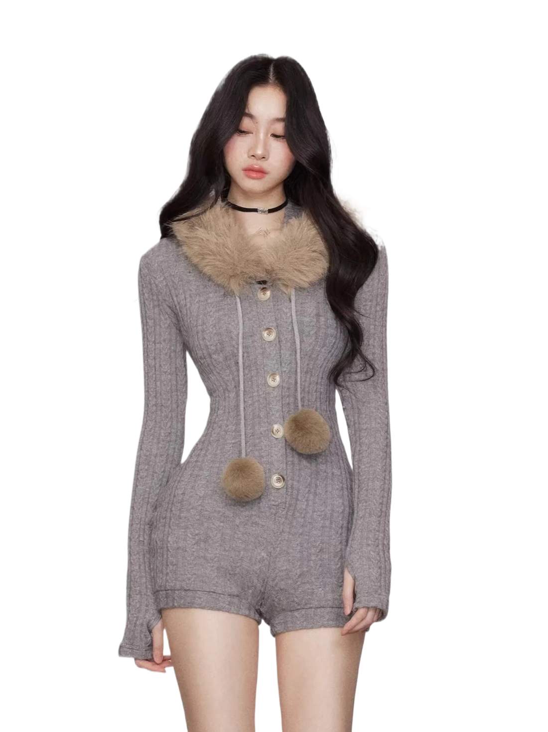 Stretch Sculpting Hooded Jumpsuit