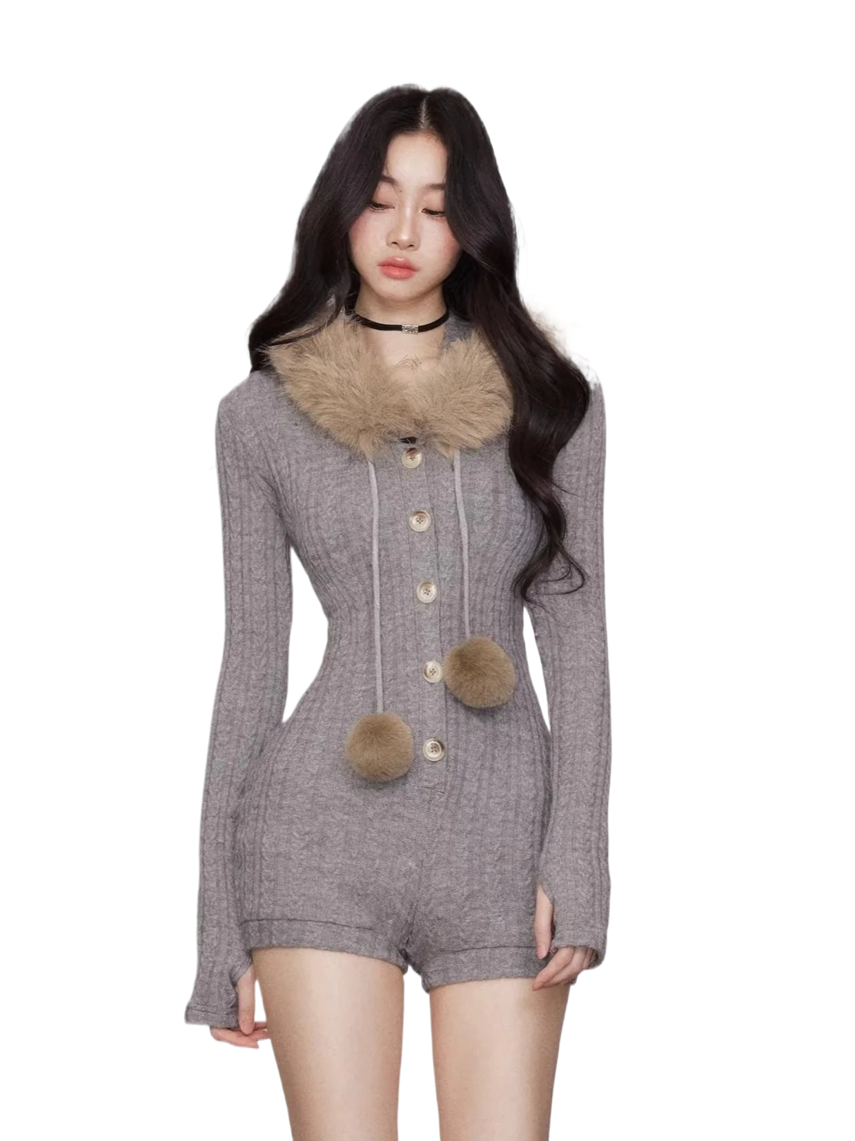 Stretch Sculpting Hooded Jumpsuit