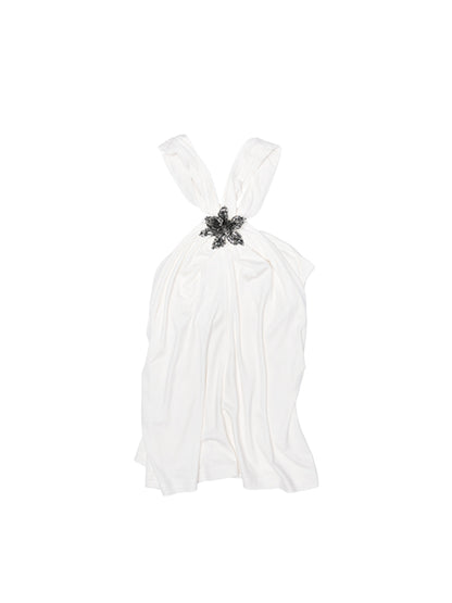 High-Elastic V-Neck Knotted Acetate Camisole - CHINASQUAD