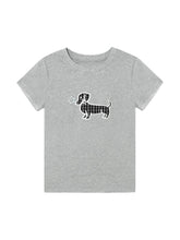 Print Dog Embroidered Tee - CHINASQUAD