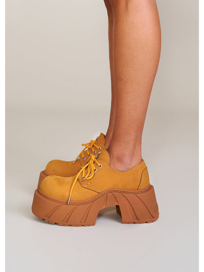 Future Mirage Leather High Heel Derby Snow Mountain - CHINASQUAD