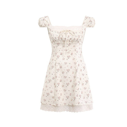 Summer Tale Floral Polka Dot A-Line Dress