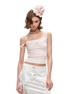 Asymmetrical Lace Trim Layered Knit Camisole 1Jinn Studio