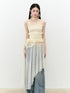 VIA PITTI Irregular Strapless Mesh Dress – view 6
