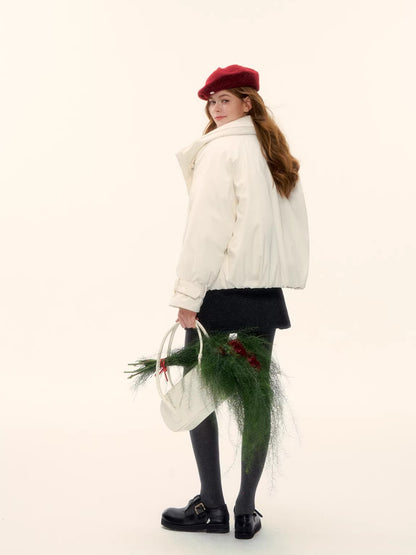 Duck Down Oversized Short Down Jacket