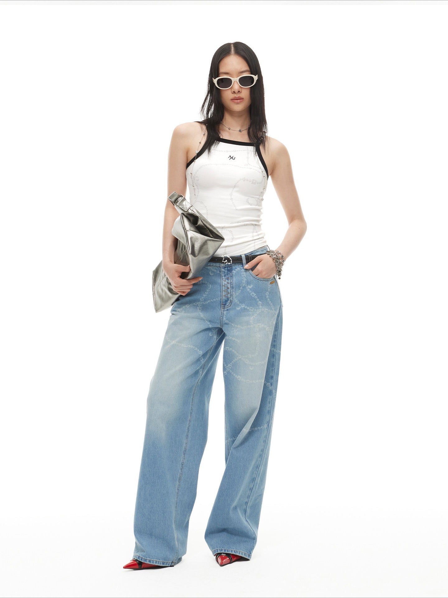 Beverly Leather Halter Camisole