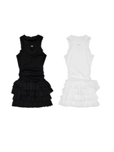 Snoopy Lace Patch Tiered Tank Dress 1Jinn Studio