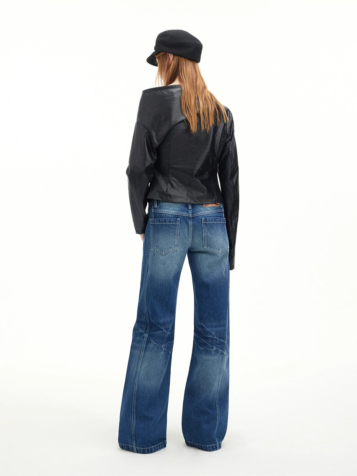 Vintage Lightning Wash Straight-Leg Jeans