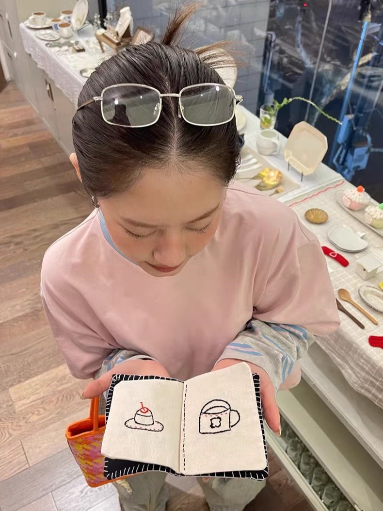 Contrast-Neck Relaxed Patchwork Cotton T-Shirt