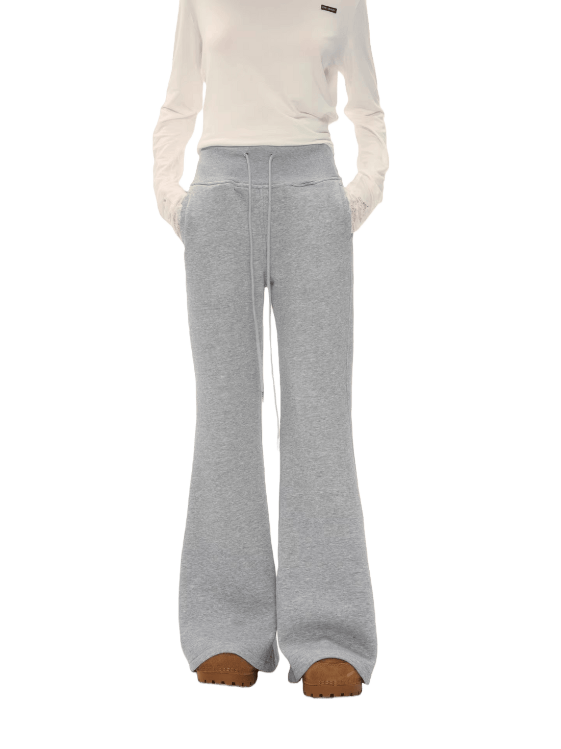 High-Waist Flared Lounge Pants