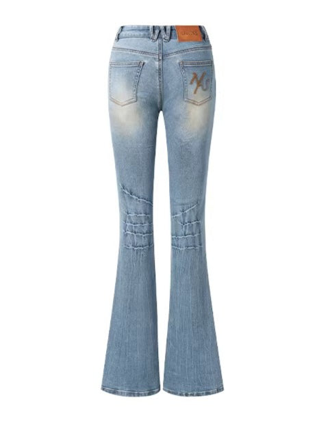 Sculpted Flare Denim Pants