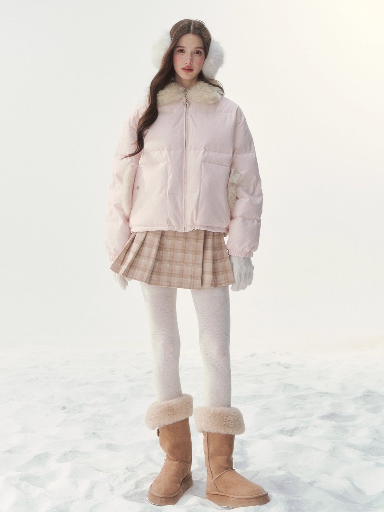 Original Pink Reversible Down Jacket