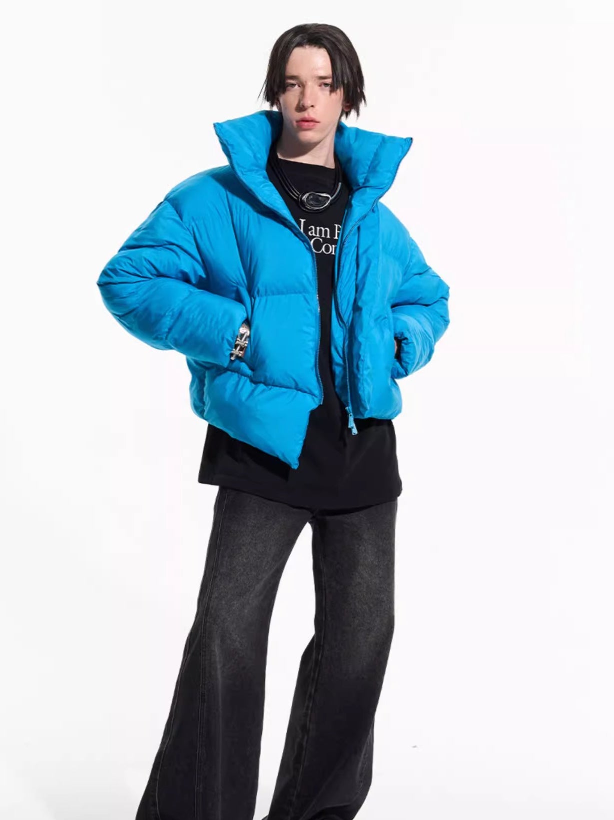 Asymmetric Deconstructed Cotton Padded Jacket
