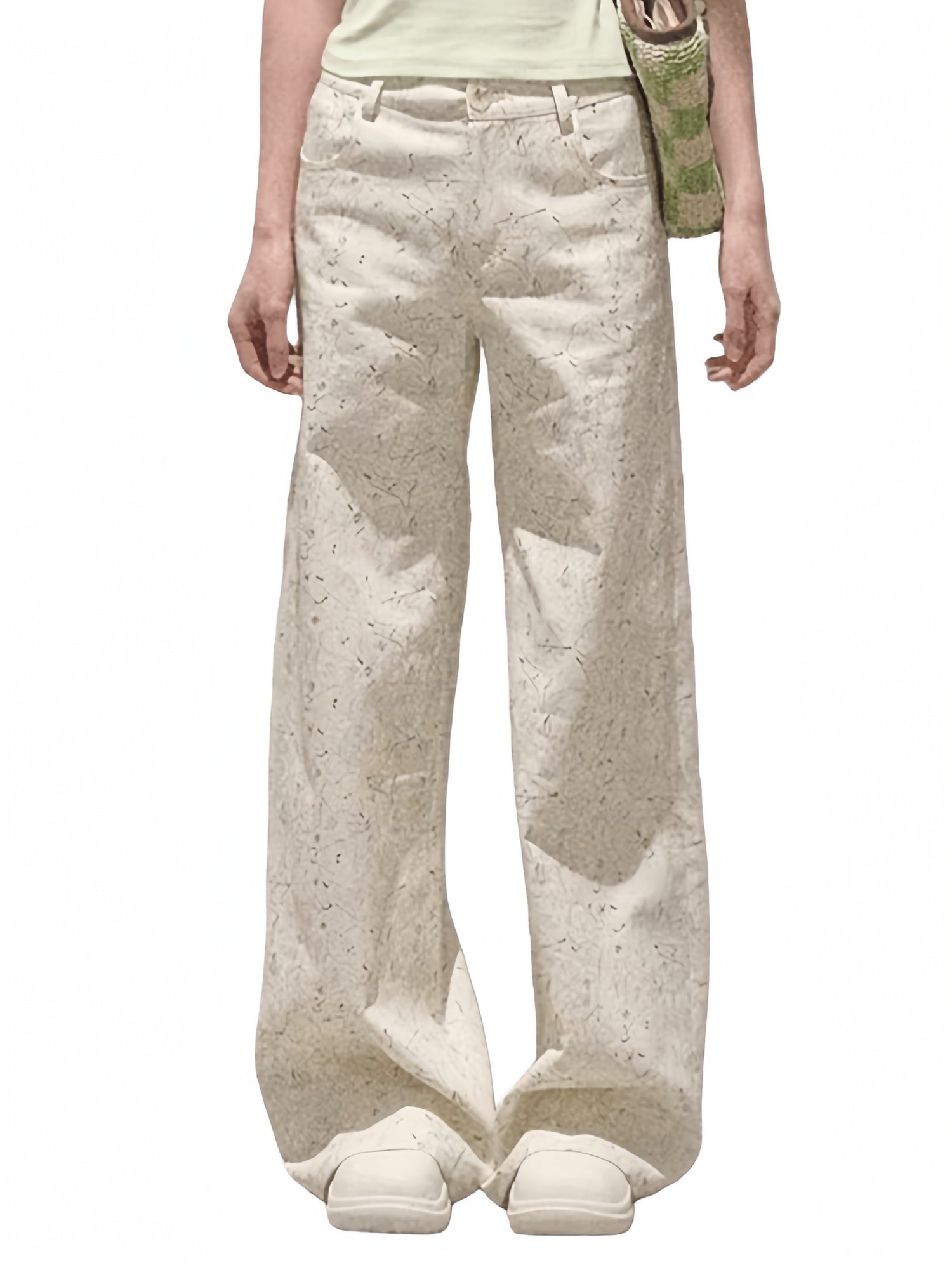 Pure Cotton Graphic Print Relaxed Pants