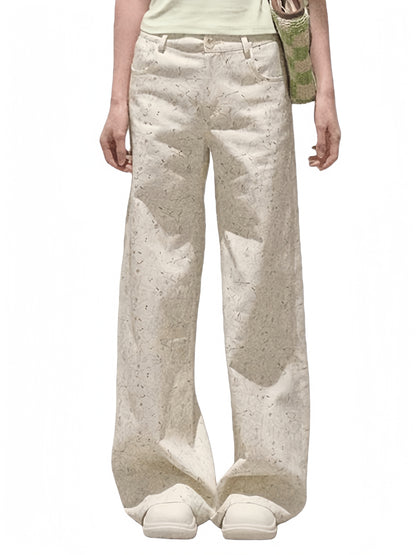 Pure Cotton Graphic Print Relaxed Pants