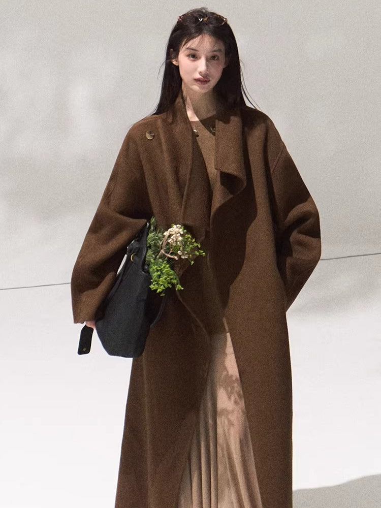 Tailored Pure Wool Long Coat