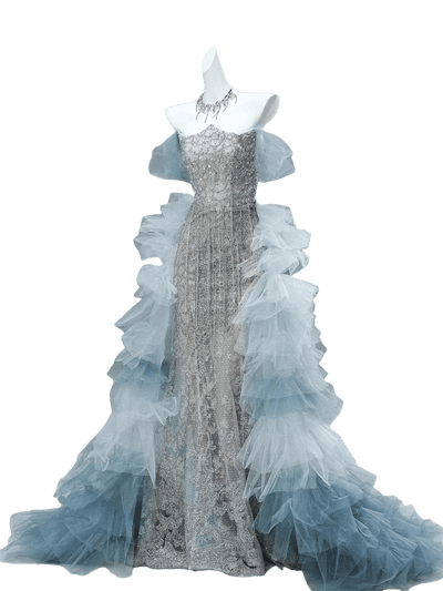 LEIO Crystal Veil Couture Gown