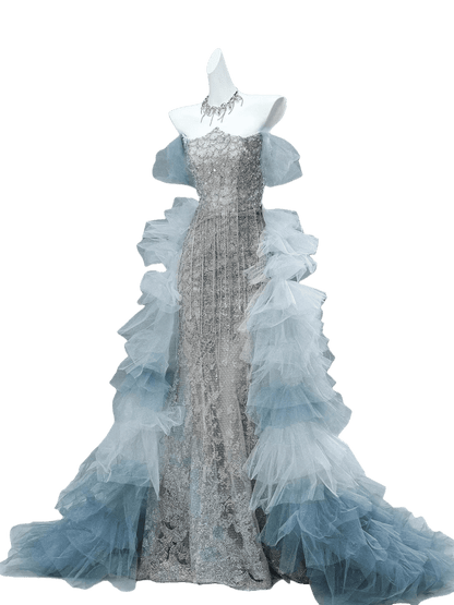 LEIO Crystal Veil Couture Gown