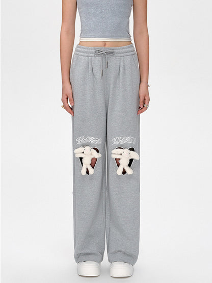 Heart Cutout Casual Pants