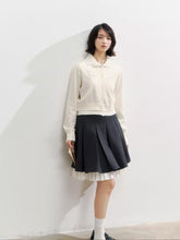 Crochet White Doll Collar Cardigan - CHINASQUAD