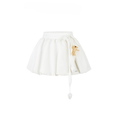 Mini Bear Tulip Tie-Waist Skirt