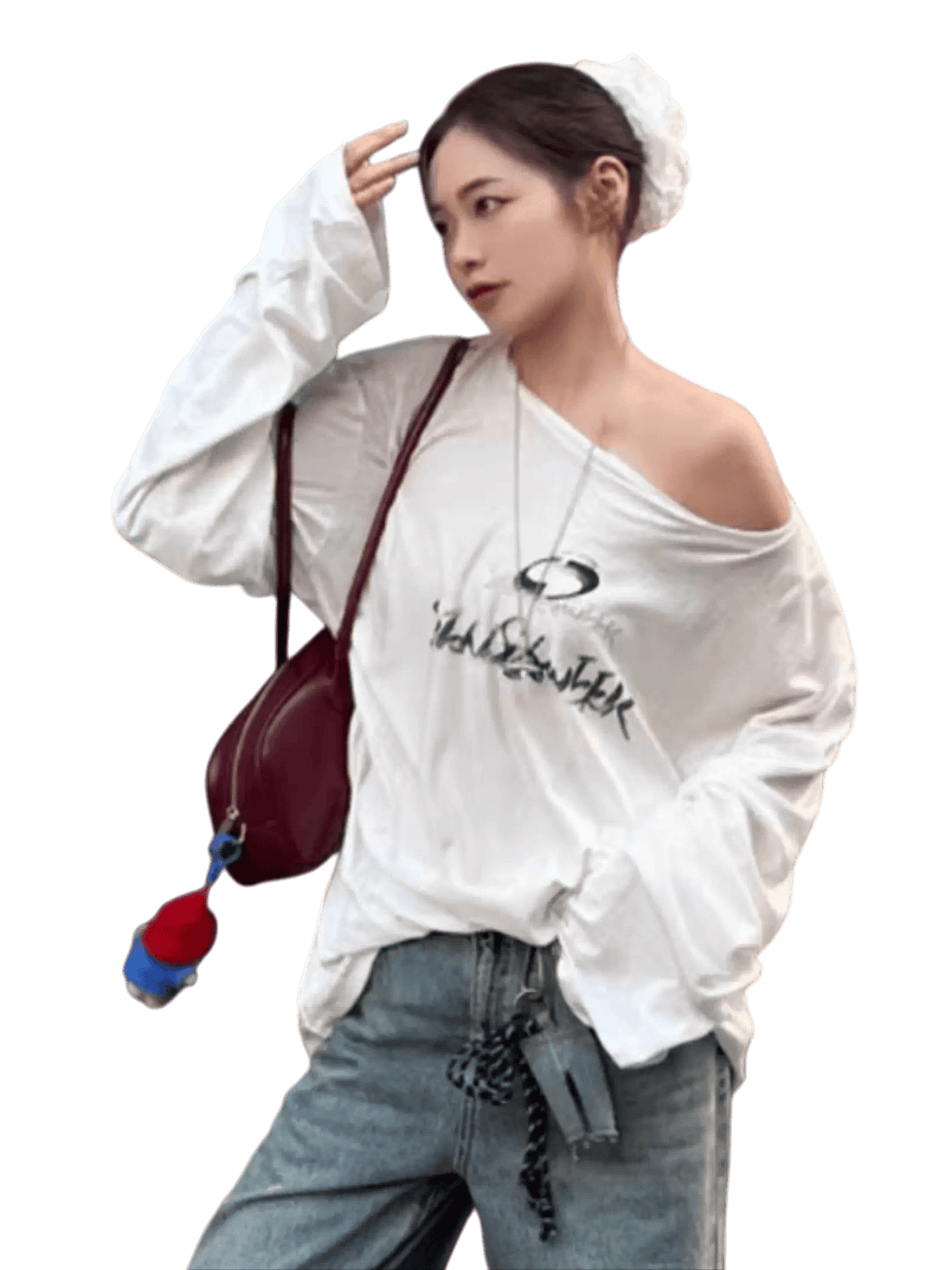 Mini Washed Denim Pants Charm