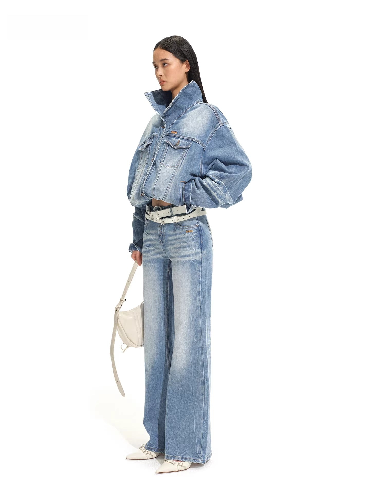 Proportion Straight-Leg Denim Pants