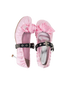 Satin Ruched Rose Kitten Heel Ballet Flats 1Jinn Studio