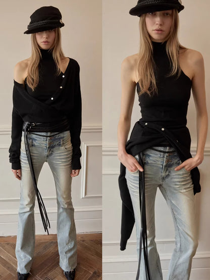 Cashmere Knit Vest Cardigan