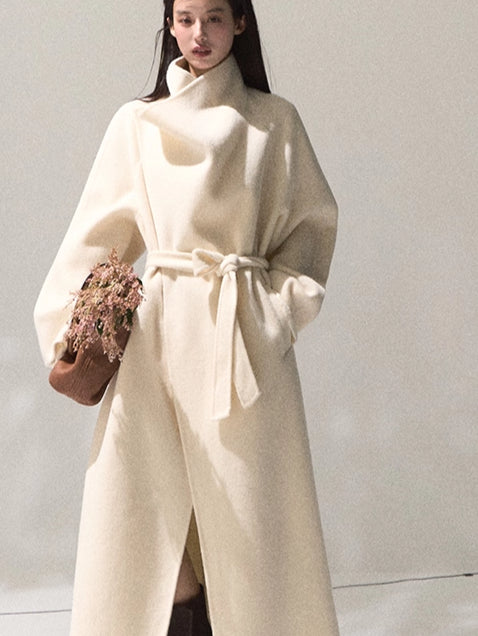 Tailored Pure Wool Long Coat