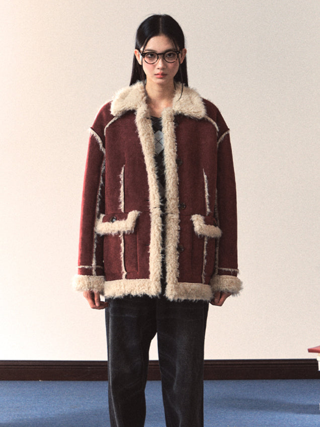 Two-Way Wear Shearling Coat