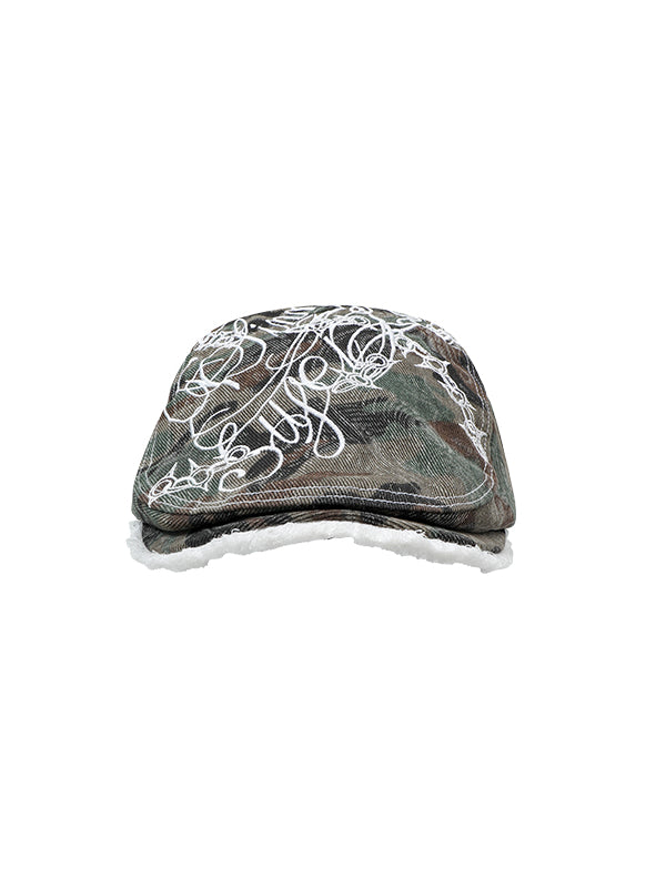 Camo &amp; Khaki Embroidered Hat