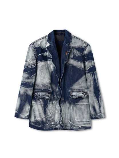&quot;Feria Series&quot; Volcano Denim Blazer - CHINASQUAD