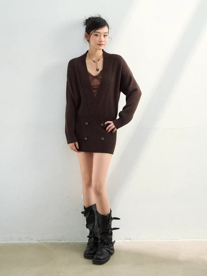 Heavyweight Knit Sweater Dress