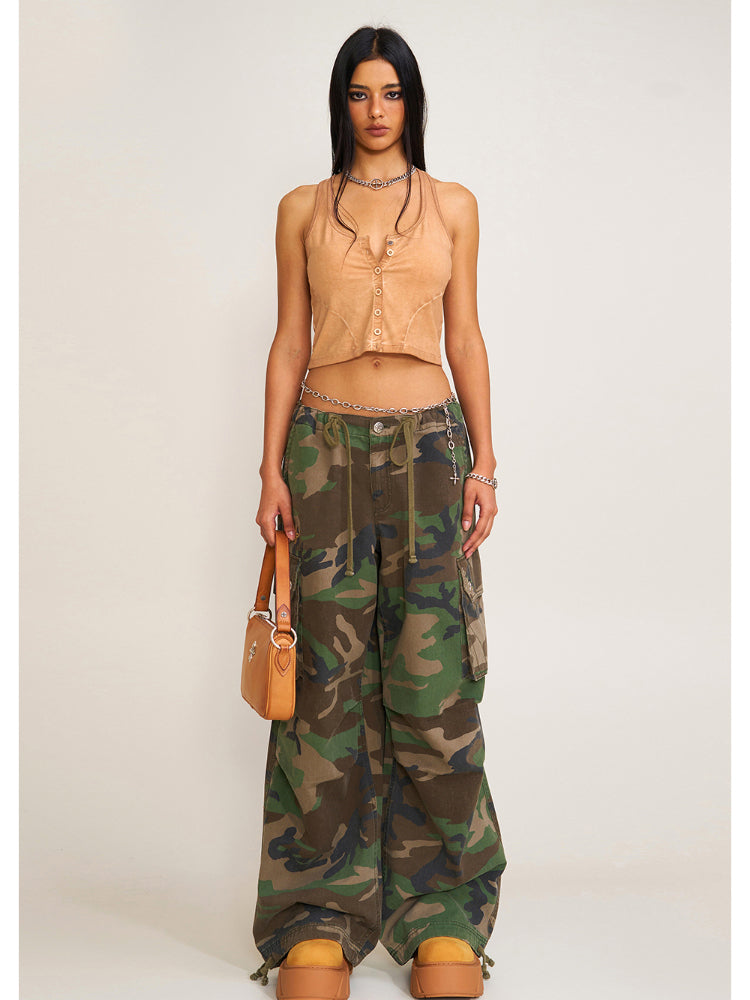 Compass Retro Camo Para Pants Desert Camouflage - CHINASQUAD