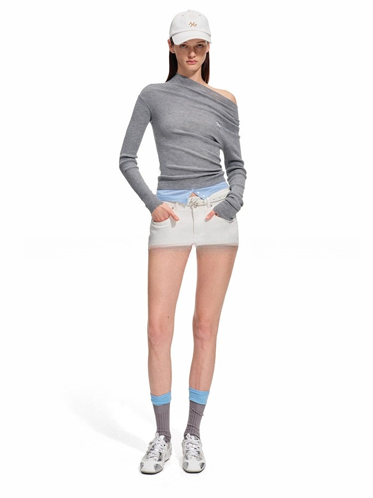 Neva Wool-Blend Knit Crewneck