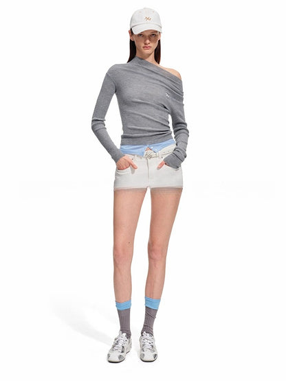 Neva Wool-Blend Knit Crewneck