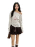 Asymmetric Shoulder 3D Bunny Long-Sleeve T-Shirt - CHINASQUAD