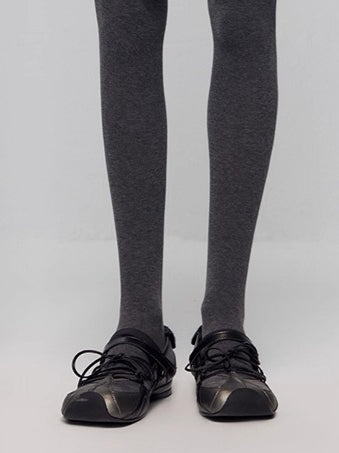 Embroidered Leather Mary Jane Ballet Flats