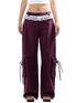 Fake Two Piece Drawstring Big Pocket Utility Pants - CHINASQUAD