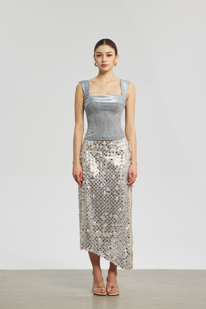 Galaxy Rhinestone Corset Top