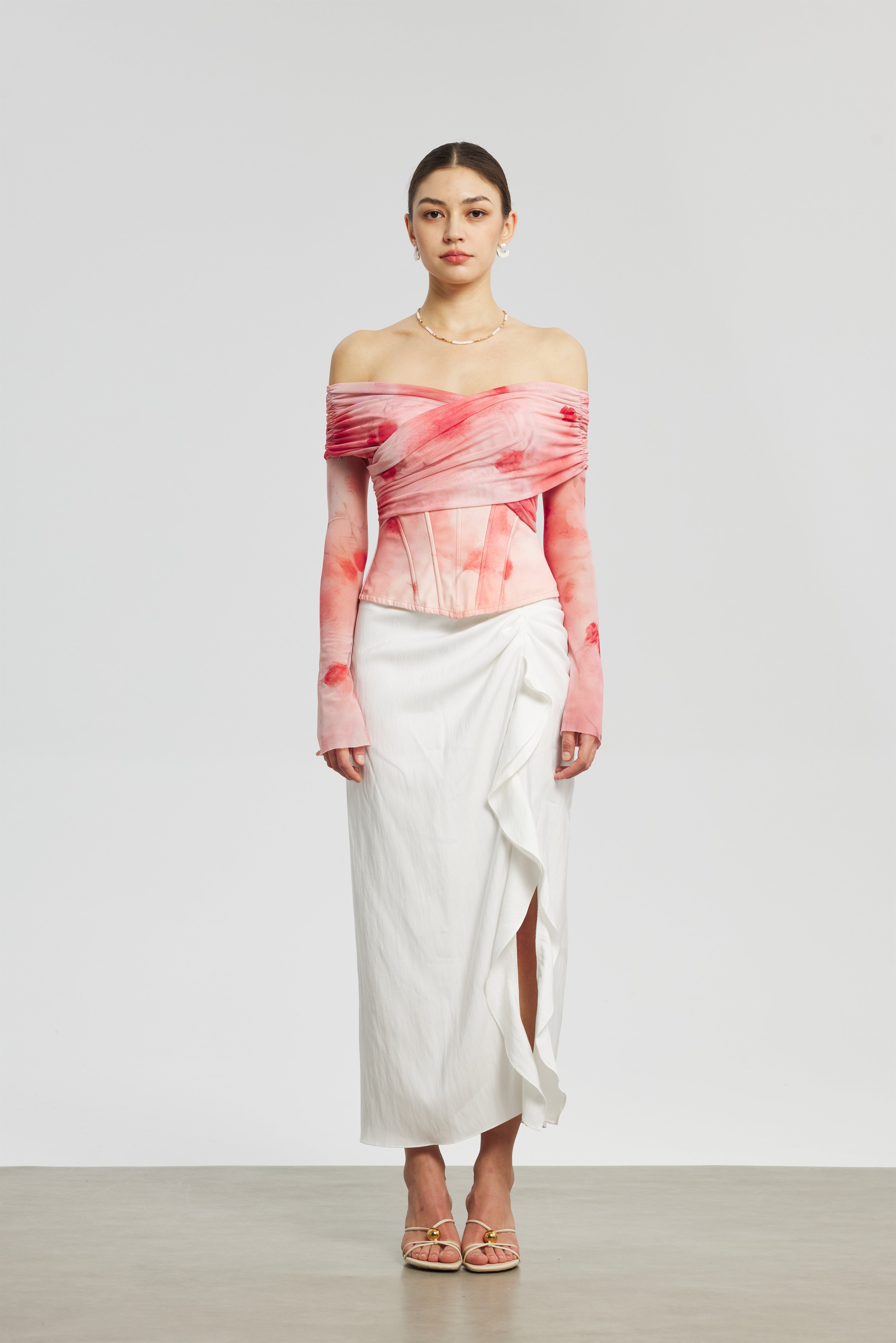 Rose Mesh Corset Dress