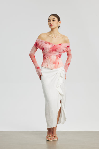 Rose Mesh Corset Dress