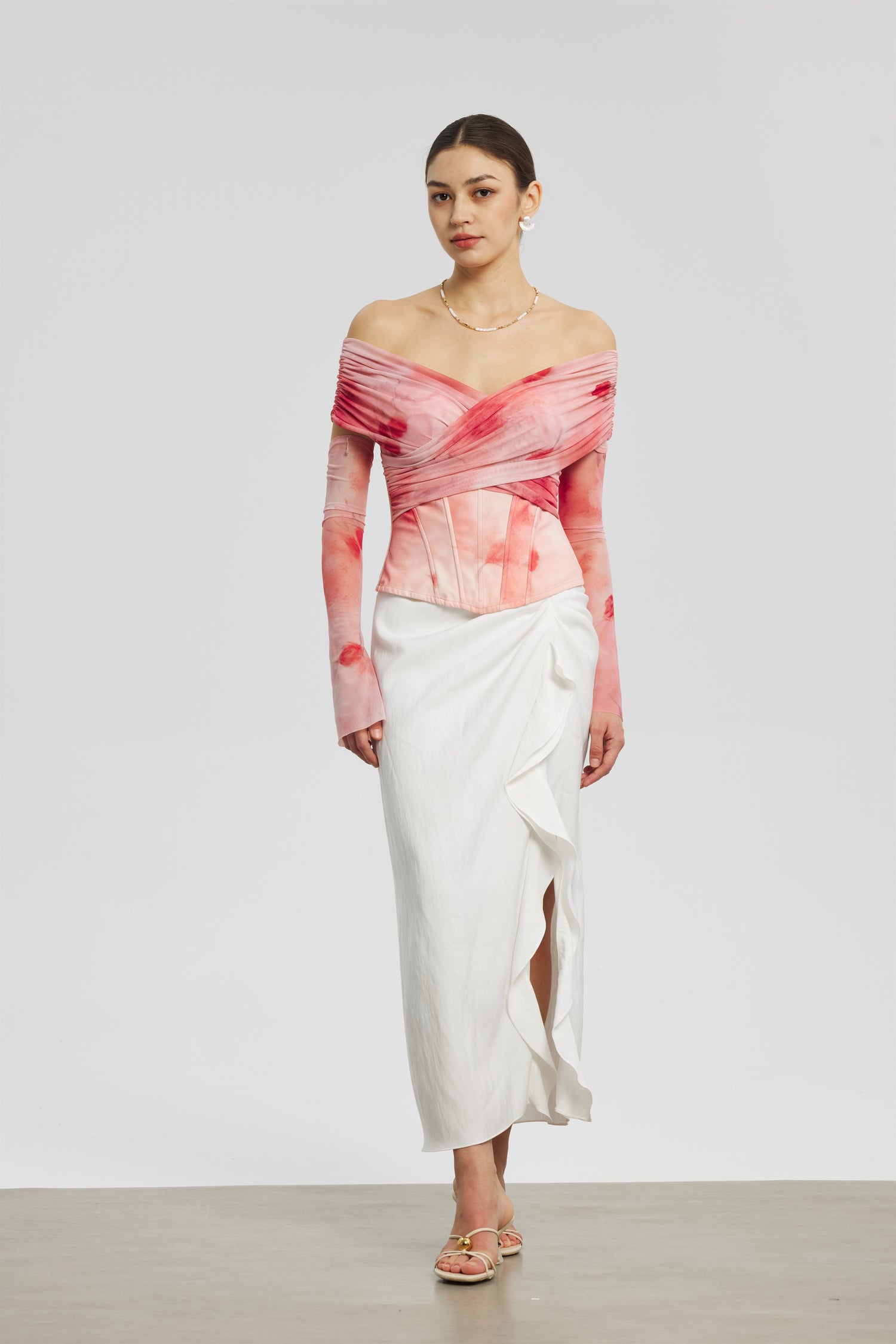 Rose Mesh Corset Dress