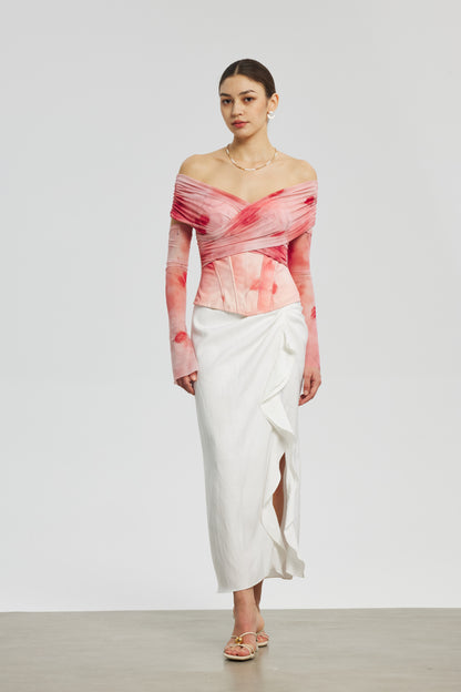 Rose Mesh Corset Dress