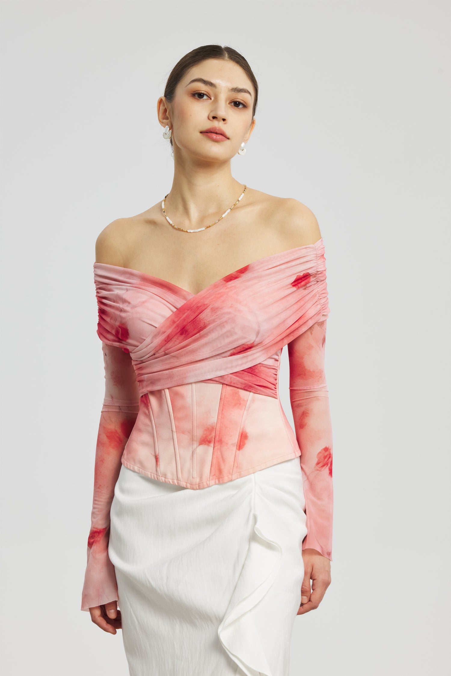 Rose Mesh Corset Dress